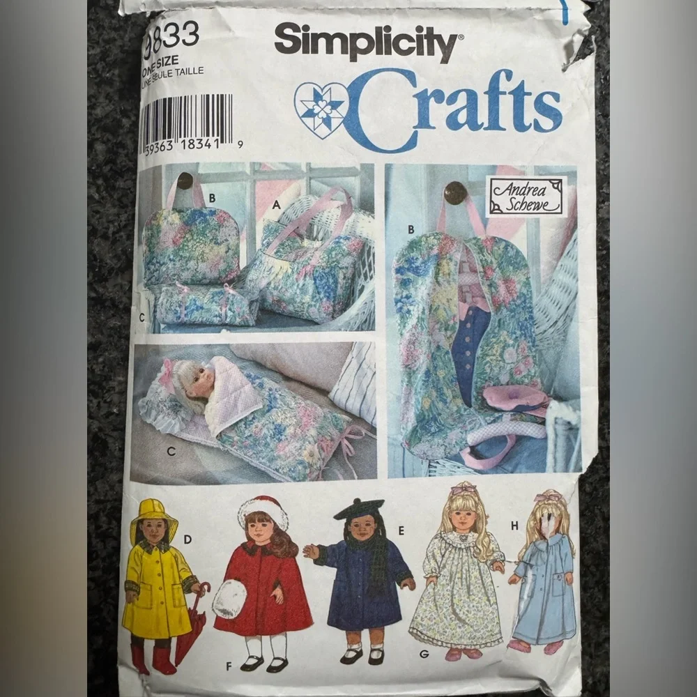 5 Sewing Craft Baby Doll Child Clothing Patterns Butterick Simplicity New & Used - Picture 4 of 12